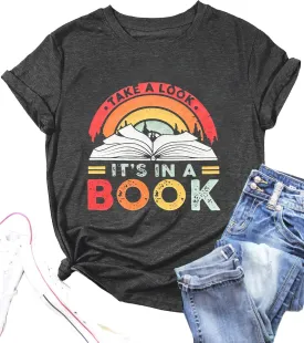 Banned Books Shirts for Women Reading Tshirts Gifts for Teacher Bookworm Readers Librarian Bibliophile Tee Tops S-XXL