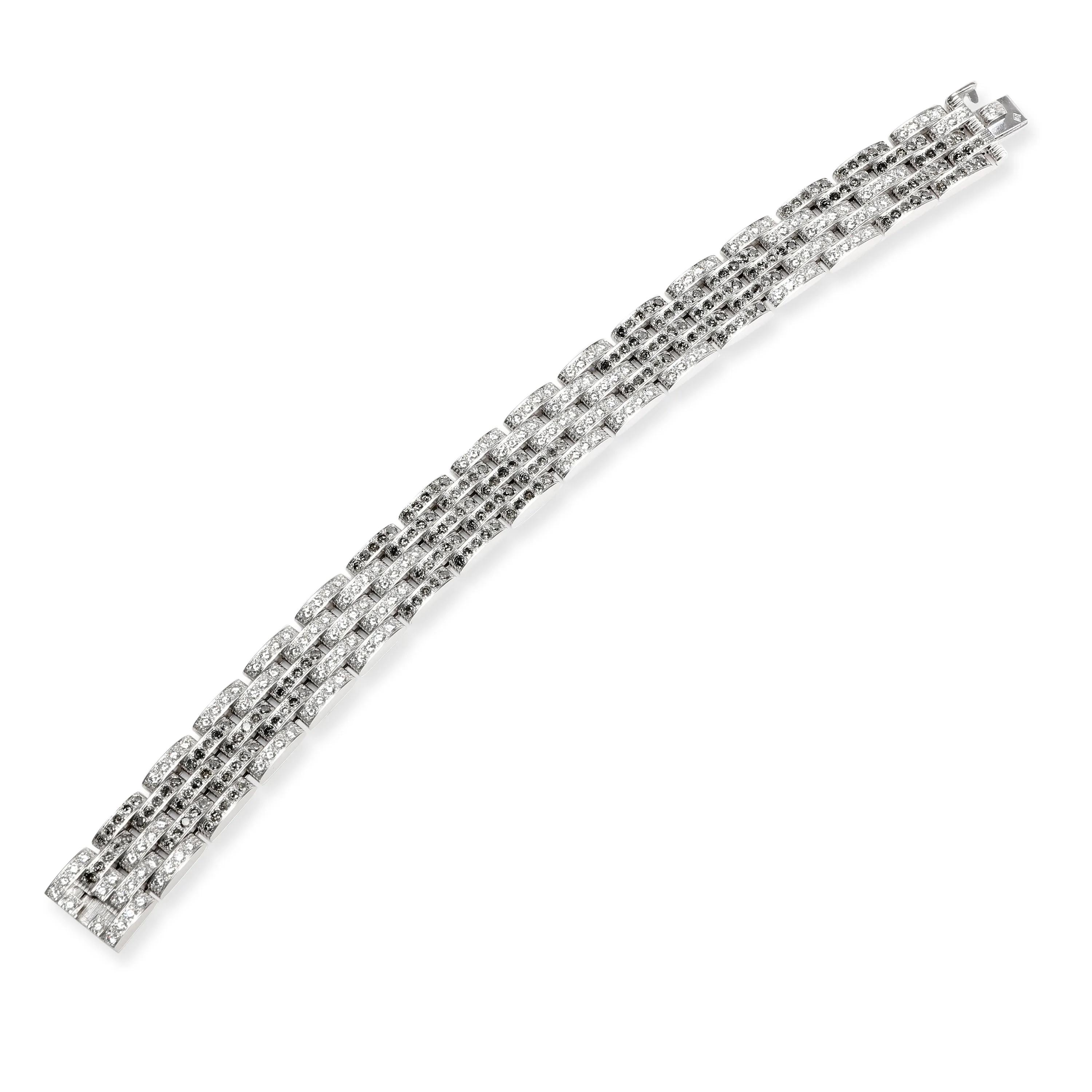 Cartier Maillon Panthere Diamond Bracelet in 18K White Gold 10 CTW