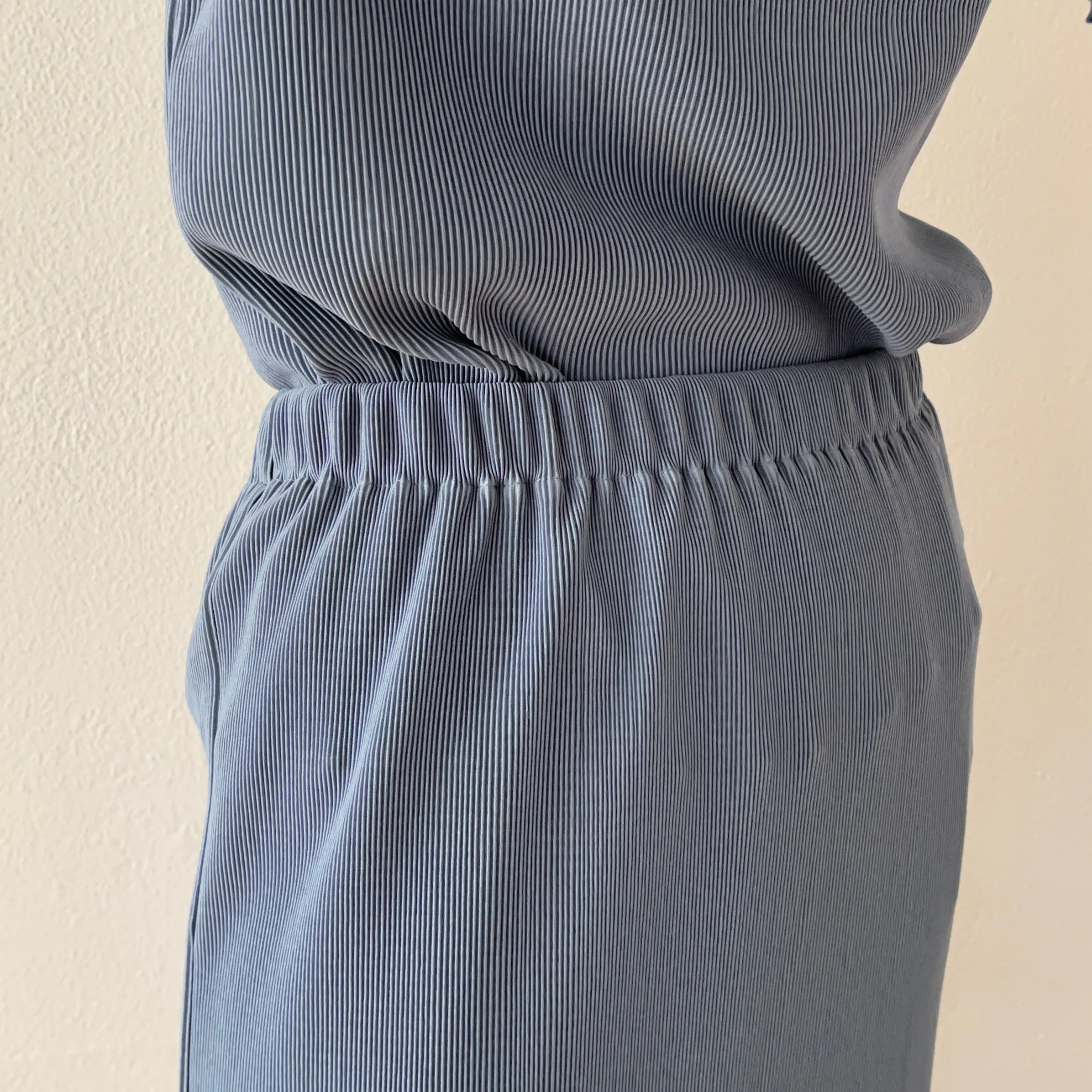 daily daily super stretch pleats skirt / blue
