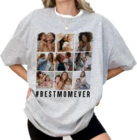Generic DuminApparel Best Mom Ever Upload Photo T Shirt, Personalized Photo T-Shirt, Gifts for Mom Mother from Son Daughter, Gifts for Mother's Day Multi