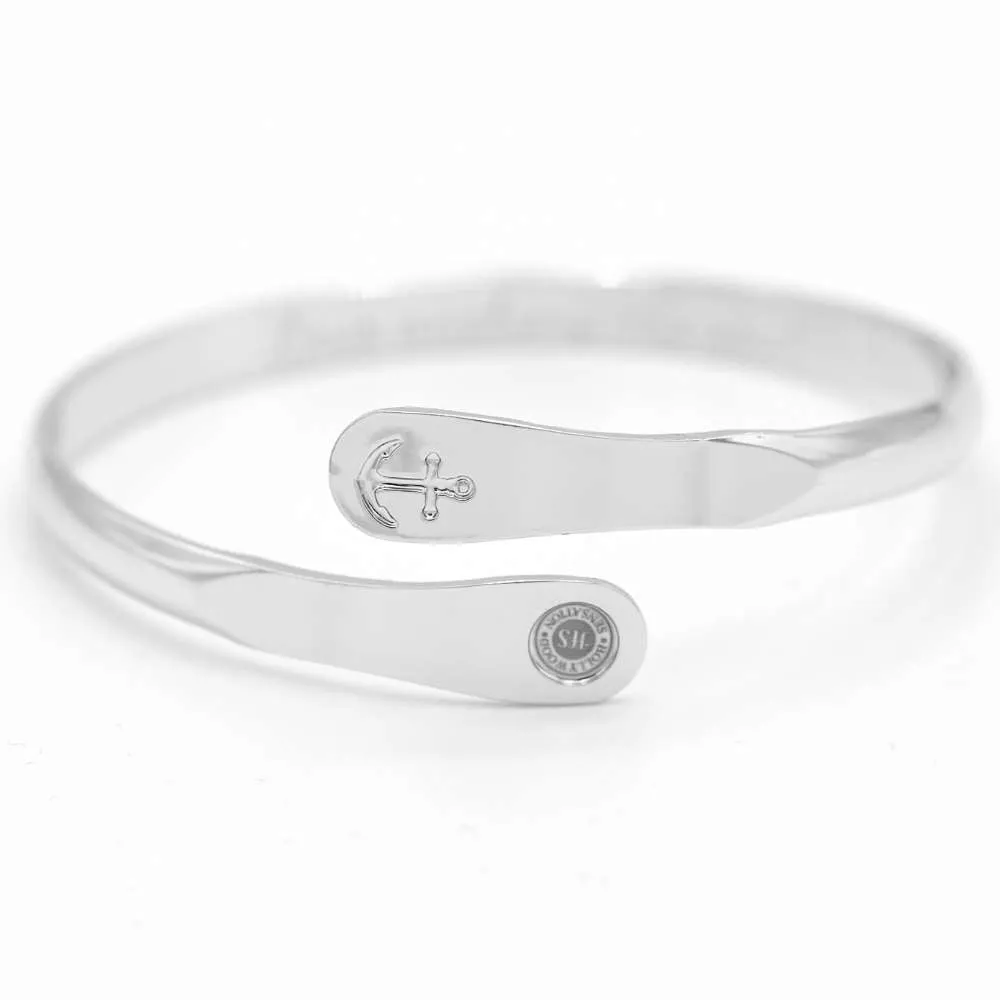 Gold Anchor Bracelet Engraved Bracelets Love Anchors the Soul Anchor Bracelet Women
