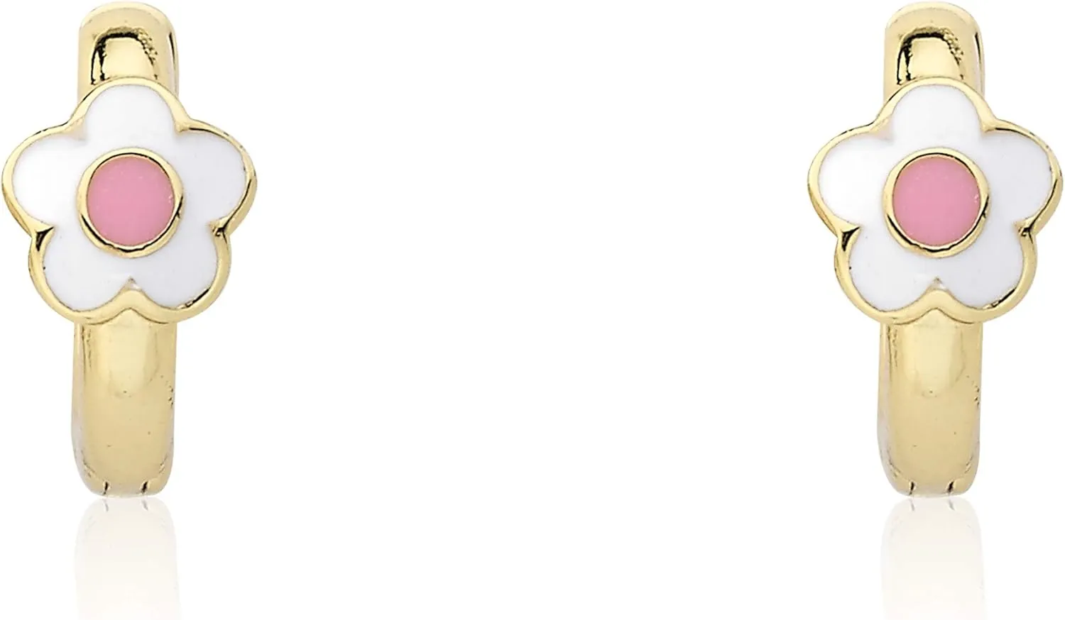 Kids Earring - 14k Gold-Plated Huggy Earring - Hypoallergenic And Nickel Free For Sensitive Ears