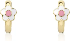 Kids Earring - 14k Gold-Plated Huggy Earring - Hypoallergenic And Nickel Free For Sensitive Ears