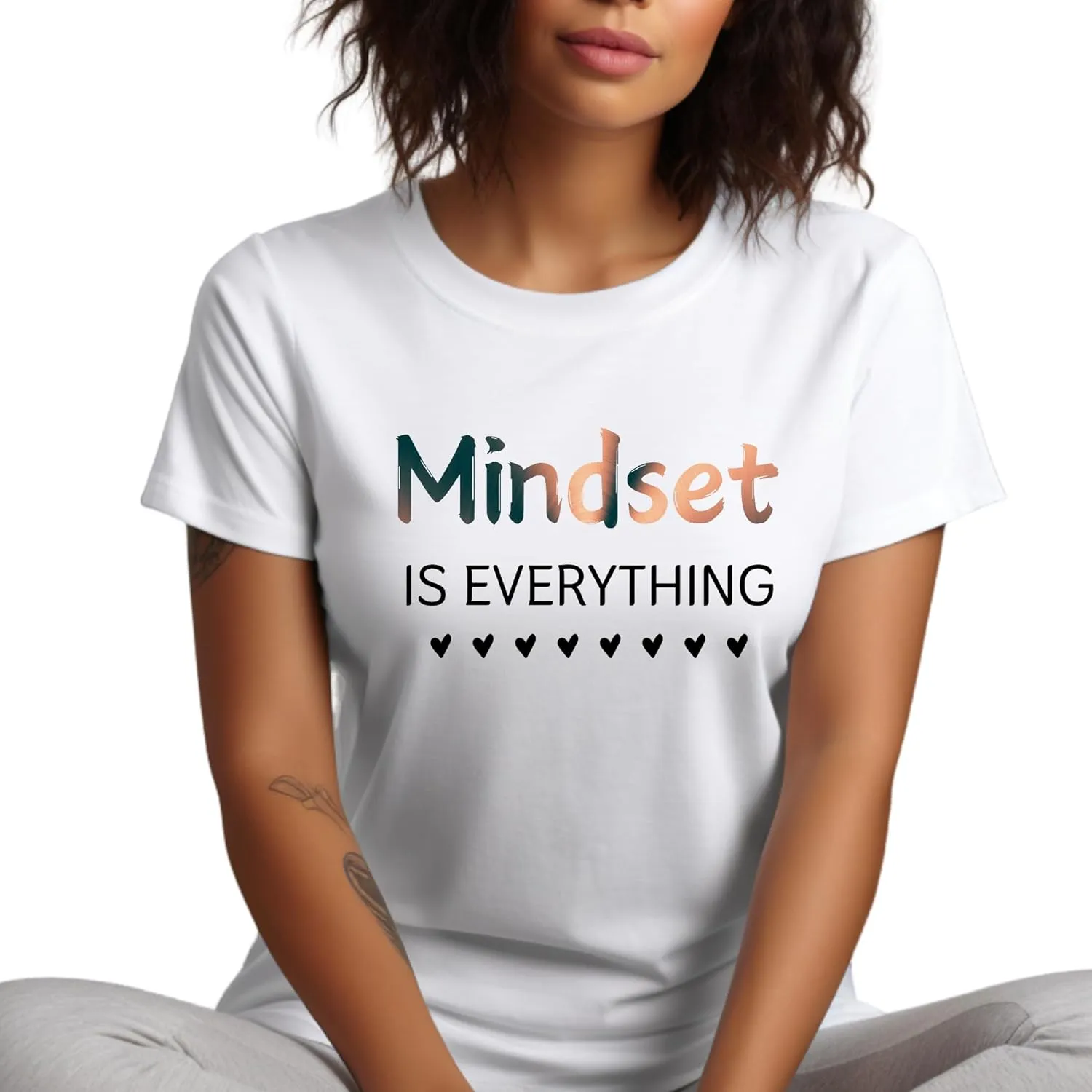 Personalized Handmade: Mindset is Everything Shirt, Motivational T-Shirt, Women's Positivity Graphic Tee, Inspirational Shirt
