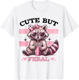 Raccoon Cute But Feral Toddler Funny Animal Gifts vintage T-Shirt