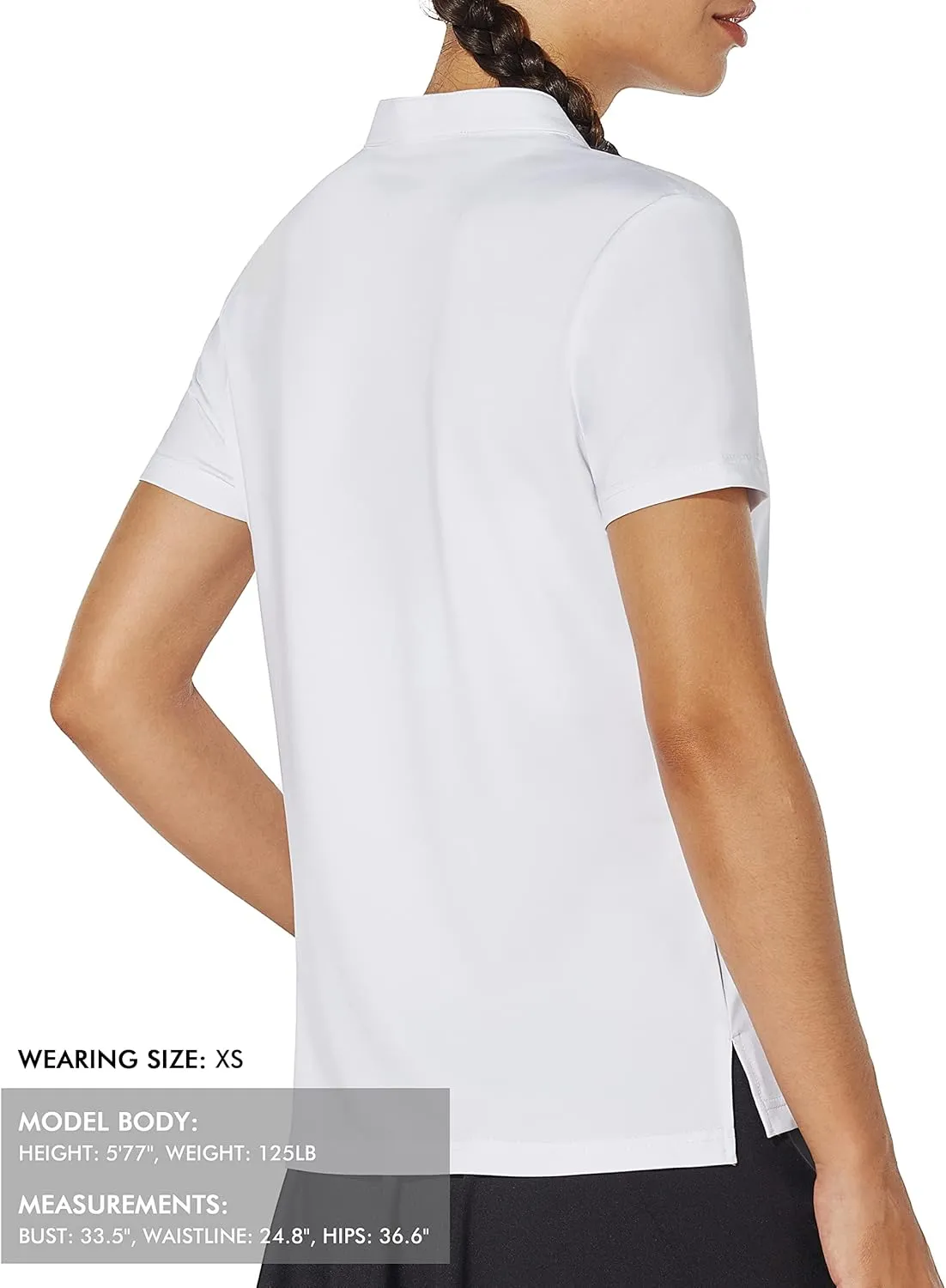 Women's Golf Shirt V Neck Short Long Sleeve Polo Shirts Lightweight Quick Dry Workout Daily Work Shirts Tops